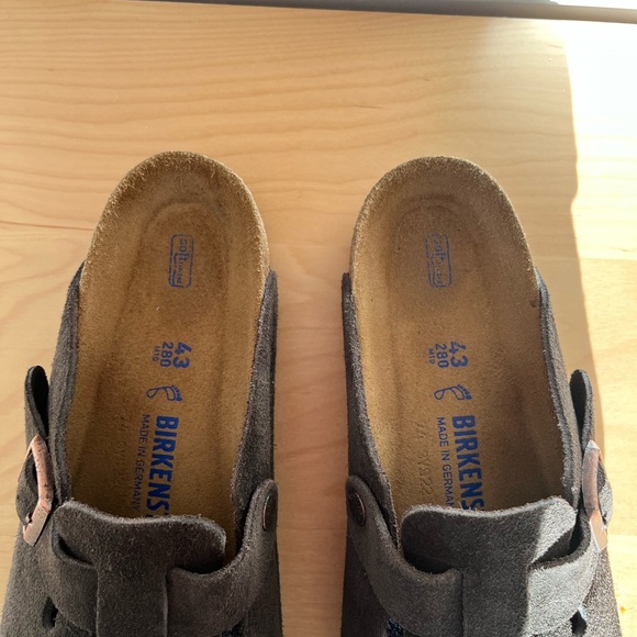 Birkenstock Brown Suede Mules - Picture 7 of 10